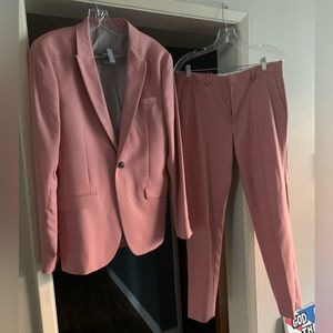 TopMan Pink Suit Jacket with Suit Pants